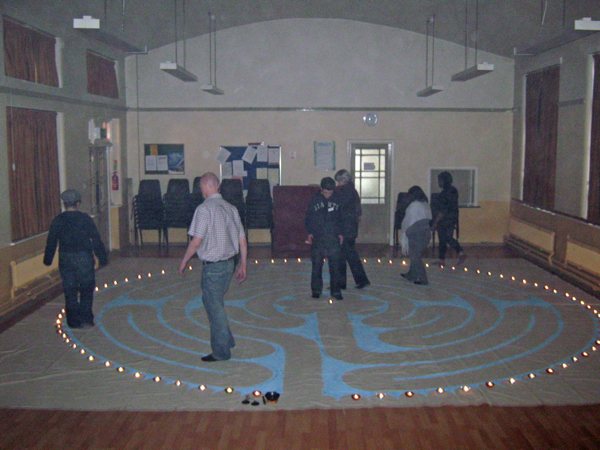 Walking the labyrinth in the Heaviside Hall