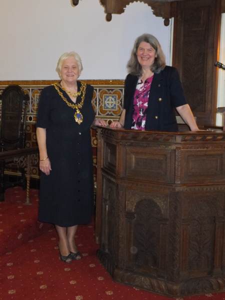 Kath Forder & mayor of Kidderminster