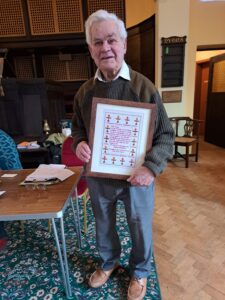 Dad with sampler